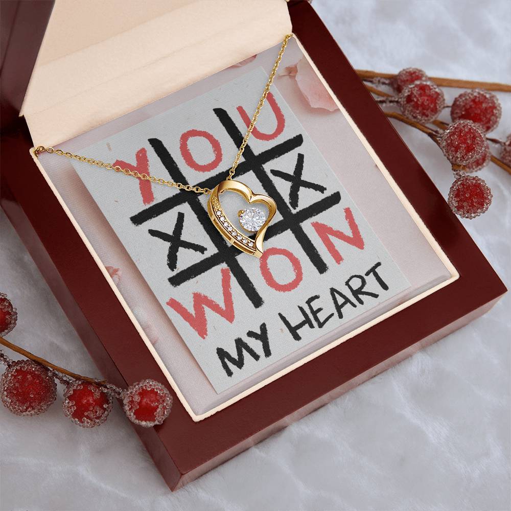 Xoxo Won My Heart Forever Love Necklace