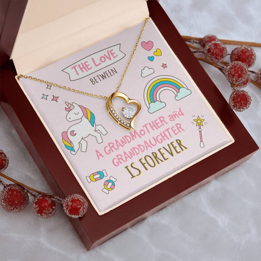 The Love Between A Grandmother And Granddaughter Is Forever Grandma And Granddaughter Necklace Granddaughter Christmas Gift Granddaughter Forever Love Necklace