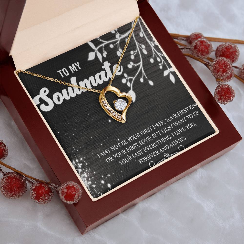 To My Soulmate Necklace Necklace For Girlfriend From Boyfriend My Soulmate Wedding Gift Girlfriend Necklace Gift Girlfriend Jewelry Forever Love Necklace
