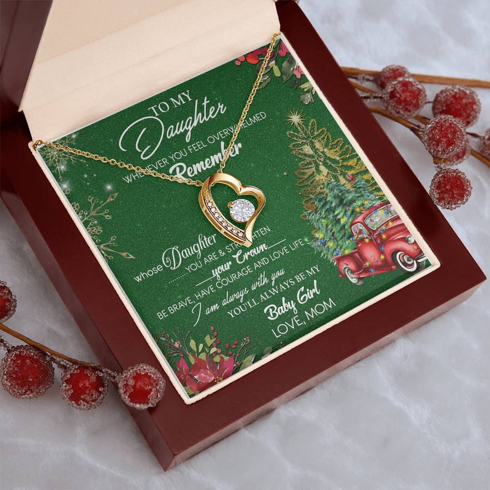 To My Daughter Necklace From Mom Gift For Daughter From Mom Birthday Gift Daughter Graduation Gift Daughter Birthday Gift From Forever Love Necklace