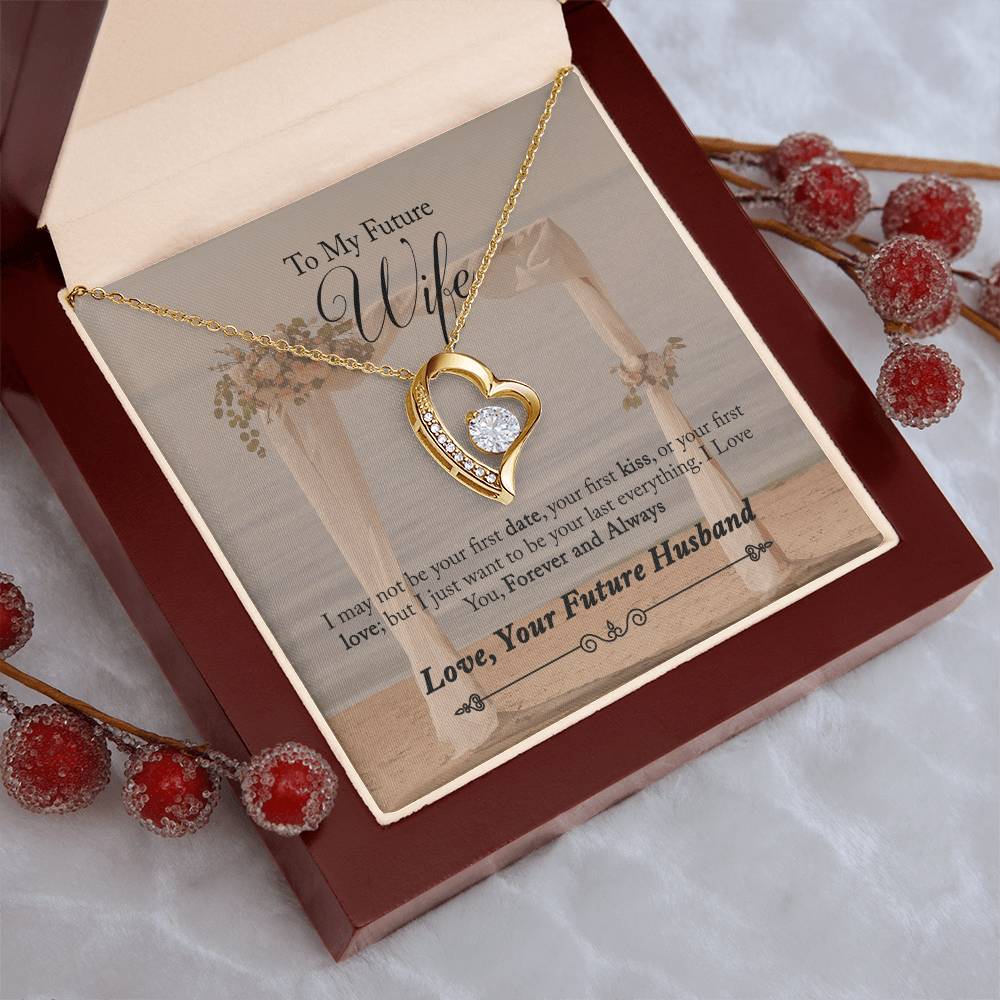 To My Future Wife - Heart Necklace Forever Love Necklace