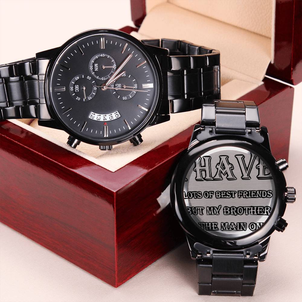 To My Brother Engraving Chronograph Watch
