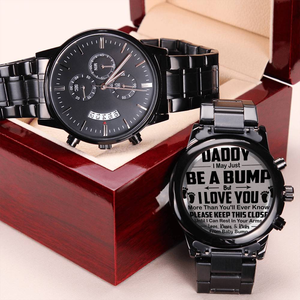 Daddy I Can't Wait To Rest In Your Arms Engraving Chronograph Watch