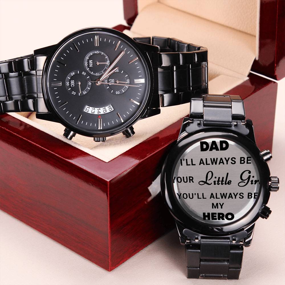 Always My Hero Engraving Chronograph Watch