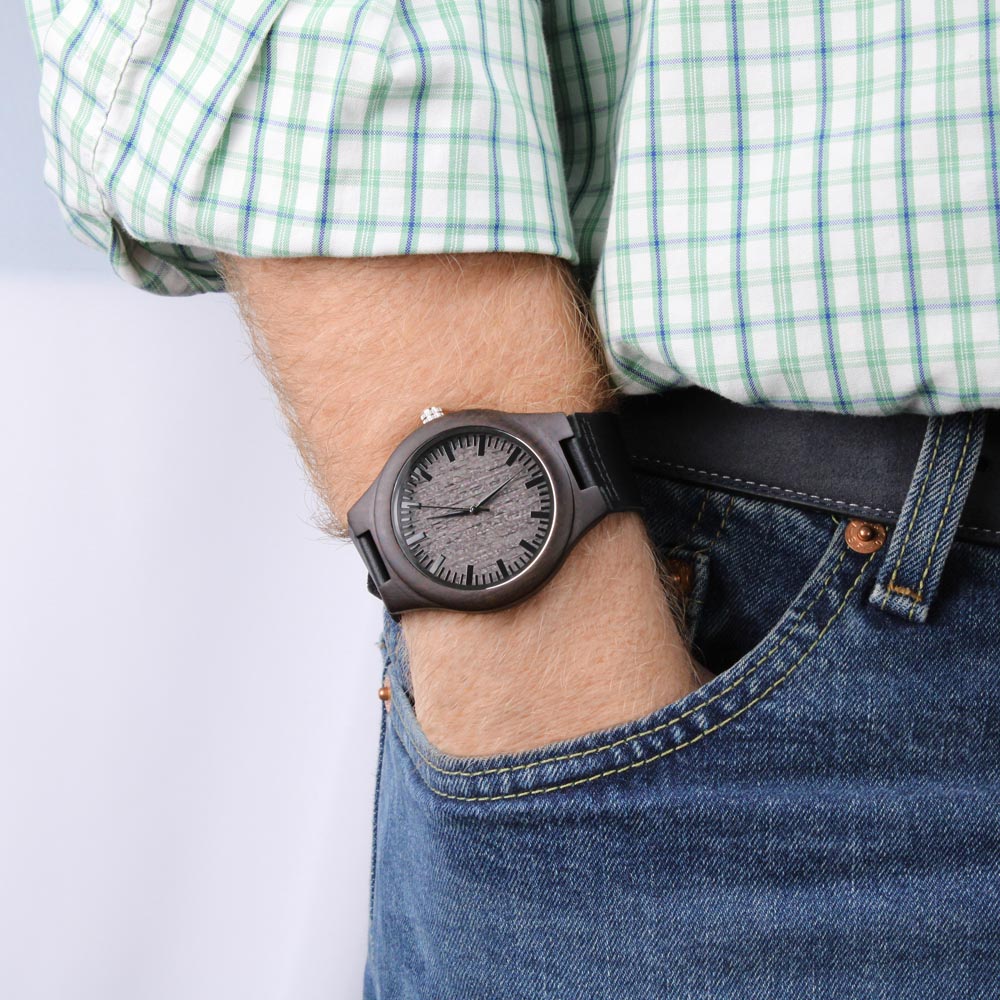 Ride Safe Daddy Engraved Watch Drive Safe Engraved Watch Men Unique Men's Watches Husband Gift Watch Motorcycle Engrav Engraved Wooden Watch