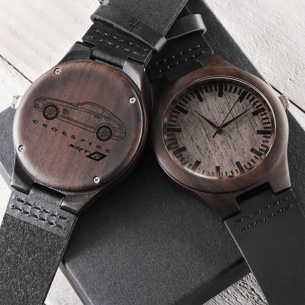 Chrysler Crossfire Srt6 Sandalwood Wood Gift Watch For The Crossfire Lover Engraved Wooden Watch