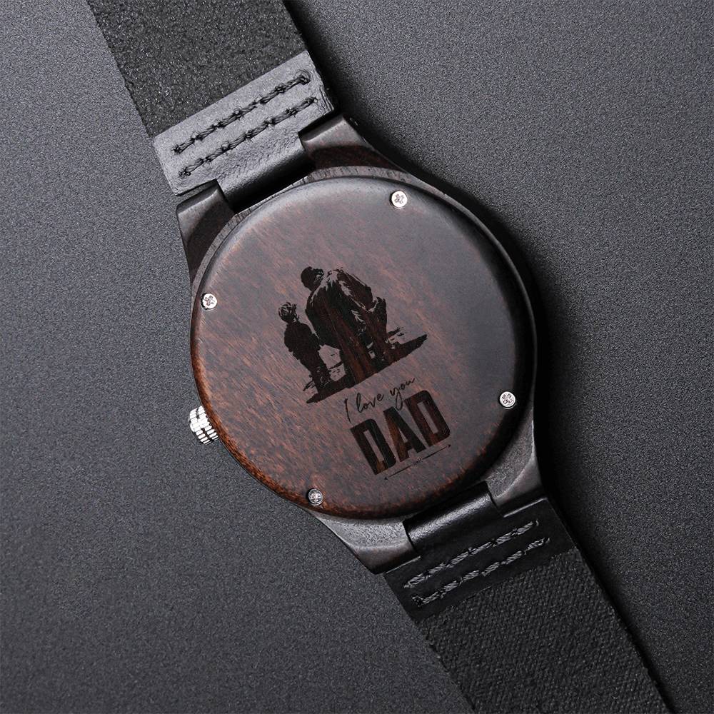 Best Dad Watch Dad I Love You Birthday Gift For Dad Engraved Watch For Him Unique Dad Gift Daddy Watch Watch For Fathe Engraved Wooden Watch