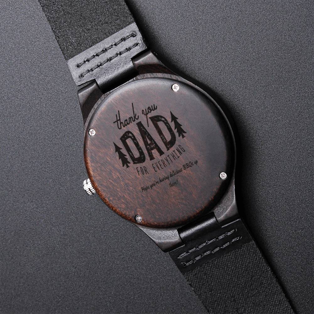 Dad Gift For Father Men's Watch Engraved Watch For Daddy From Daughter Personalized Watch Dad Gifts For Men Best Dad E Engraved Wooden Watch