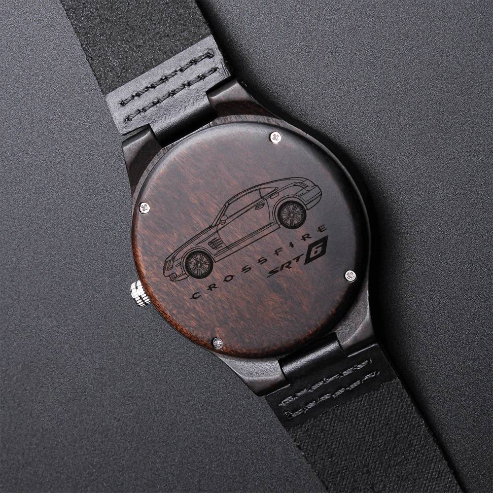 Chrysler Crossfire Srt6 Sandalwood Wood Gift Watch For The Crossfire Lover Engraved Wooden Watch