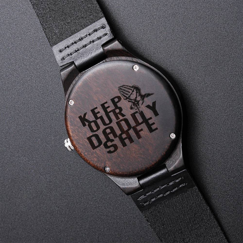Engraved Watch Gift For Dad Father’S Day Gift For Daddy Birthday Gift For Dad Engraved Watch For Him Cool Father Gift Engraved Wooden Watch