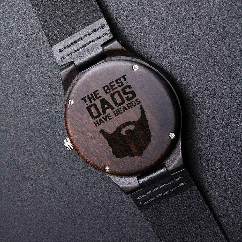 To My Dad You Are My Hero For Dad Anniversary Birthday Gift - Gift For Dad - The Best Dads Have Engraved Wooden Watch