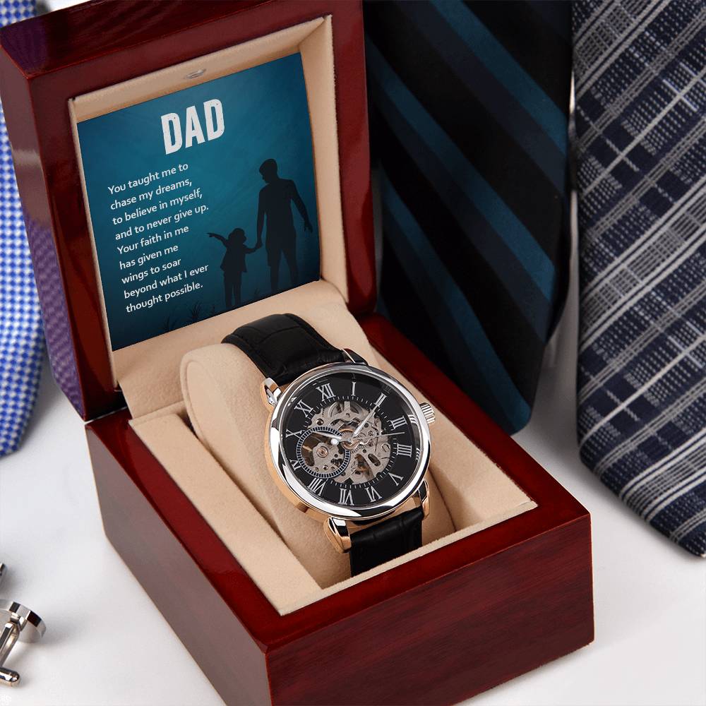 Unforgettable Love Father's Day Openwork Watches - You Gave Me Wings To Soar
