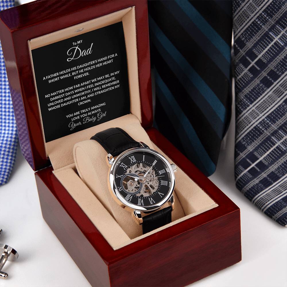 To My Dad From Your, Baby Girl Openwork Watches