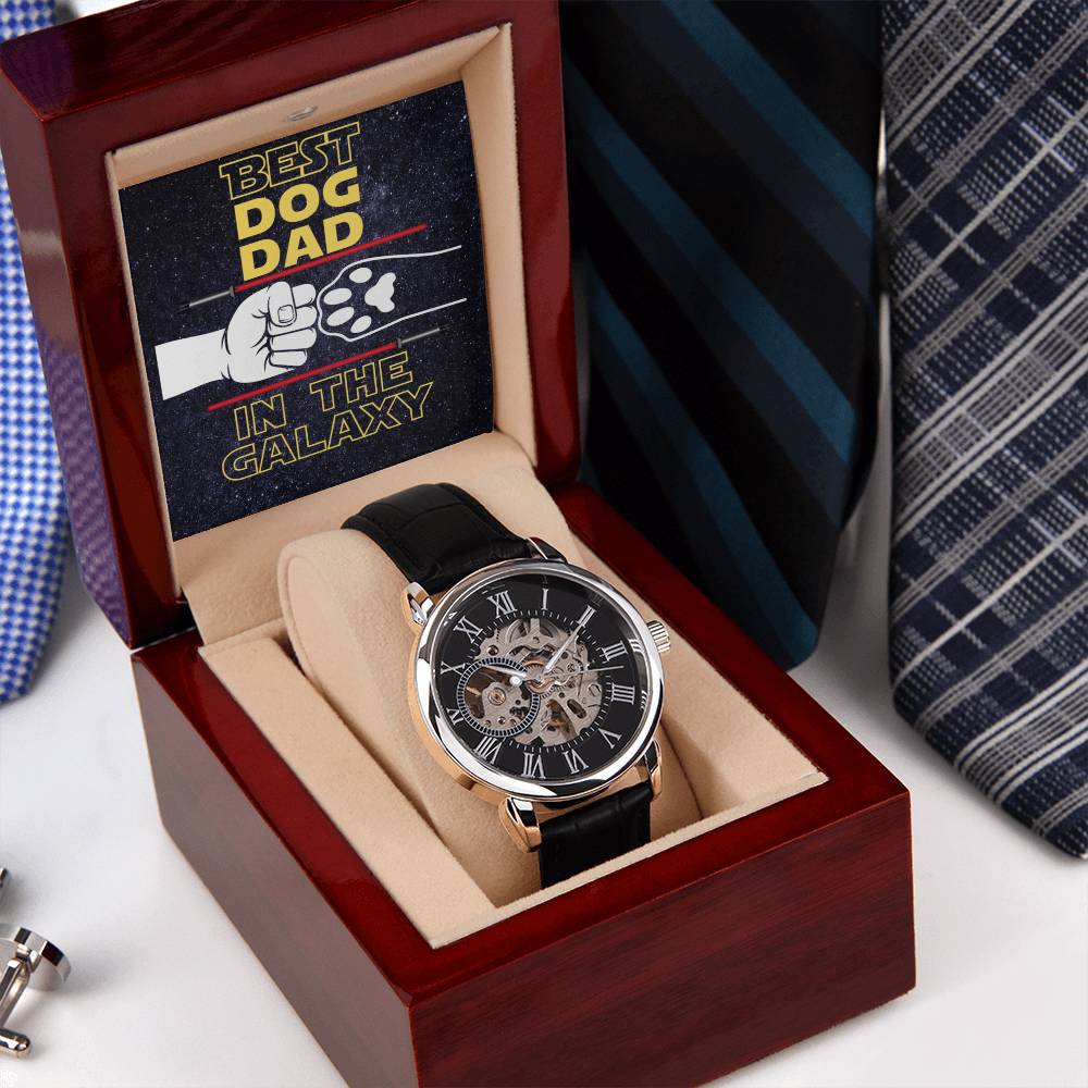 Best Dog Dad In The Galaxy - Fathers Day Gifts From Dog - Openwork Watch