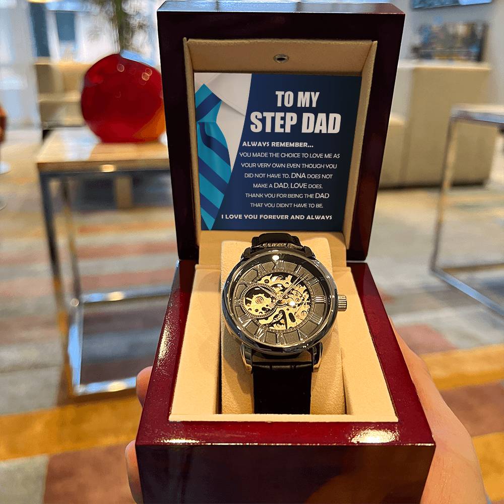 Step Dad Gift - Openwork Watches - Always Remember