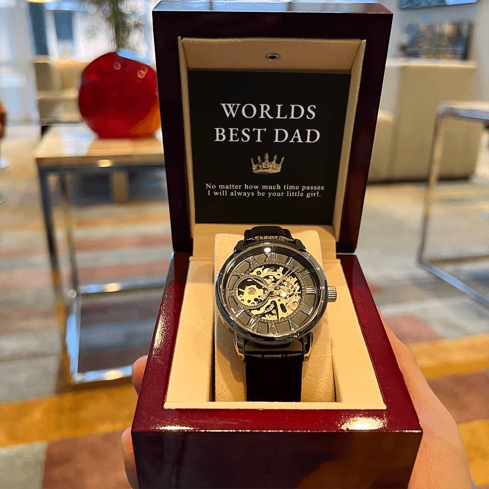 Men's Openwork Watch - Worlds Best Dad