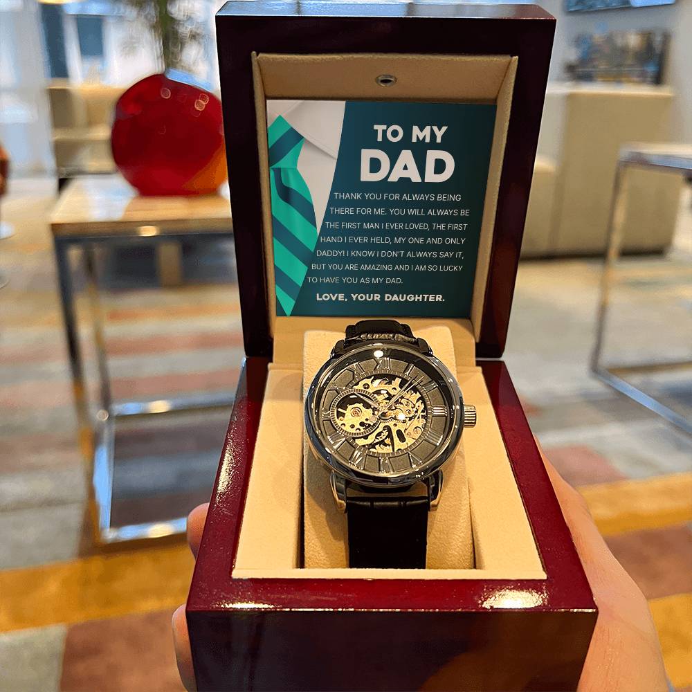 To My Dad - You Are Amazing Men's Openwork Watches