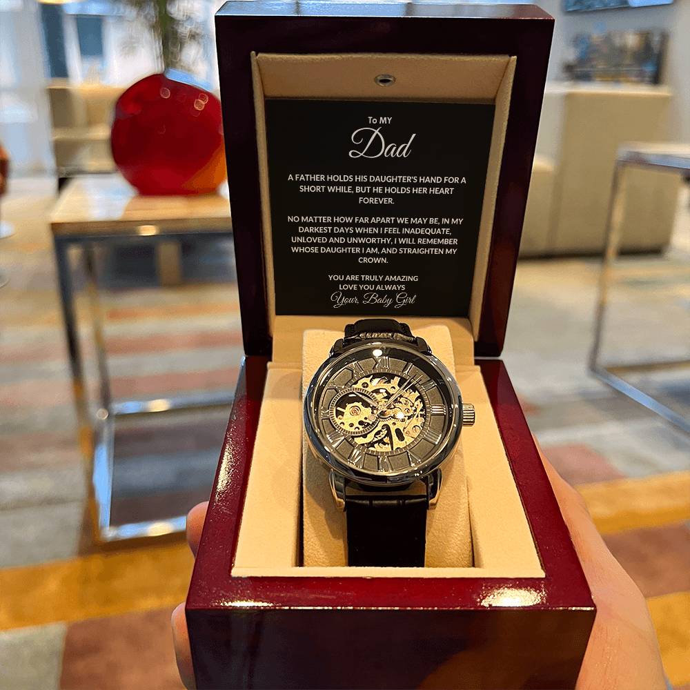 To My Dad From Your, Baby Girl Openwork Watches