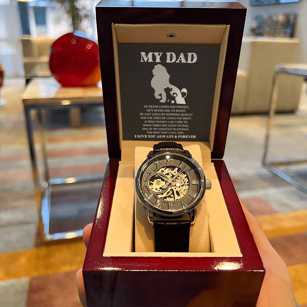 Dad-The Man To Dad - Openwork Watches