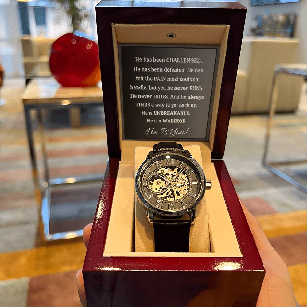 Breathe Anxiety Relief Gift, Sending Hugs And Appreciation Openwork Watches For Him