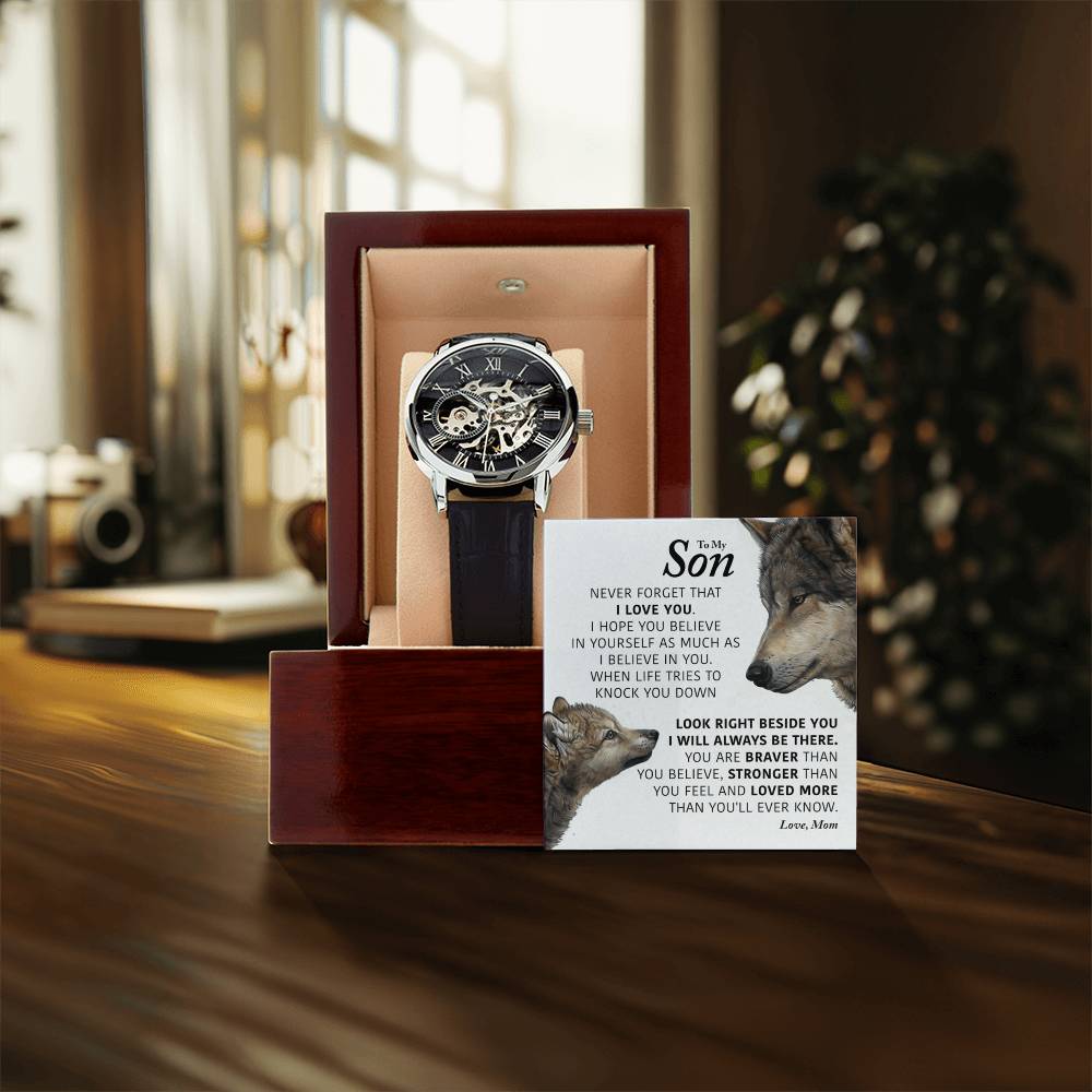 My Son - I Will Always Be There - Openwork Watch