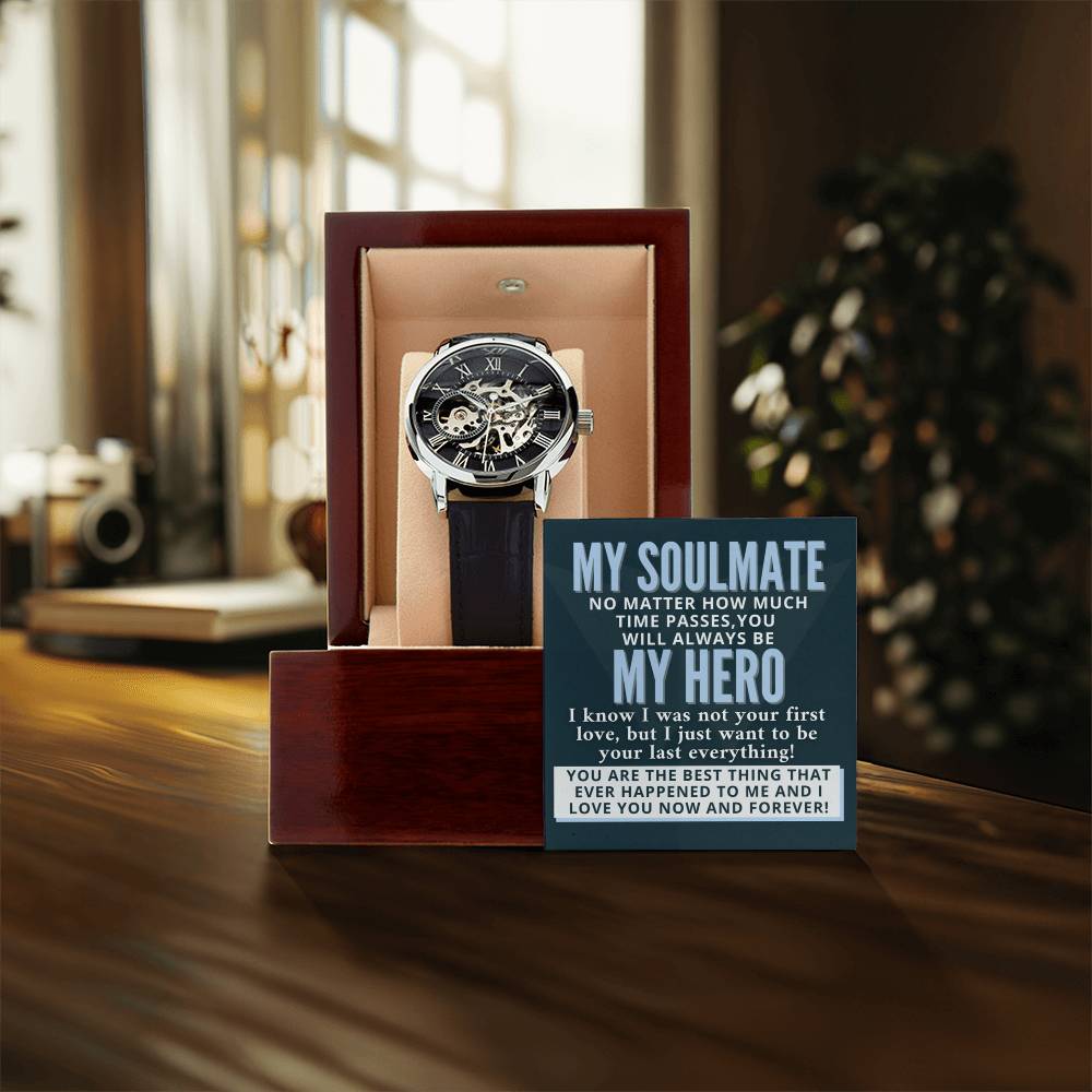 My Soulmate My Hero Your Last Everything - Openwork Watch