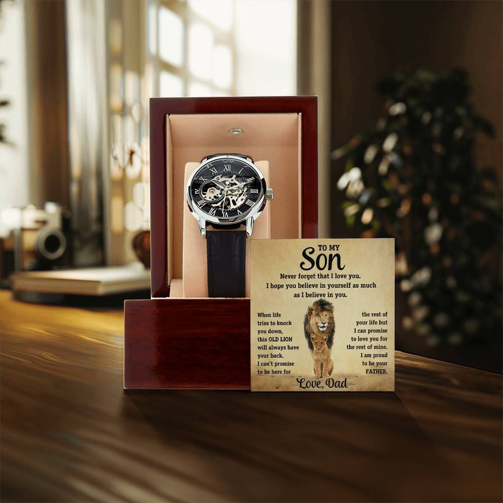 To My Son, Love Dad - Openwork Watches
