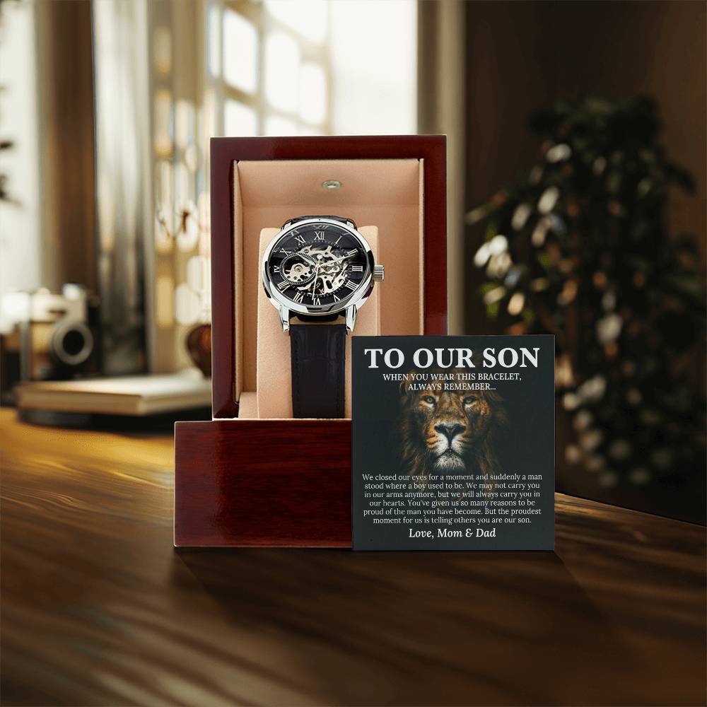To Our Son - Openwork Watches