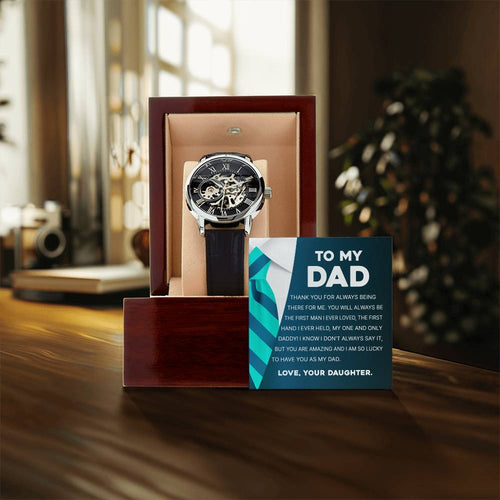 To My Dad - You Are Amazing Men's Openwork Watches