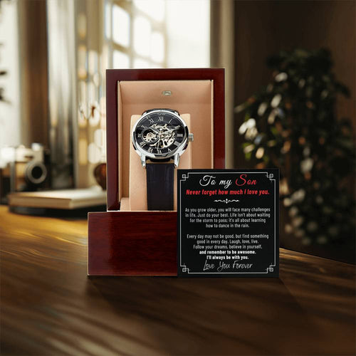 To My Son Openwork Watches