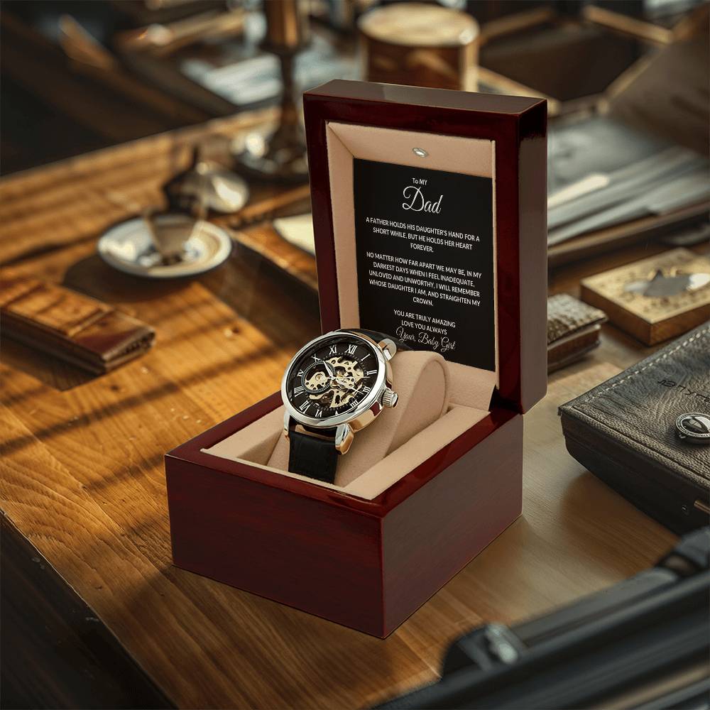 To My Dad From Your, Baby Girl Openwork Watches