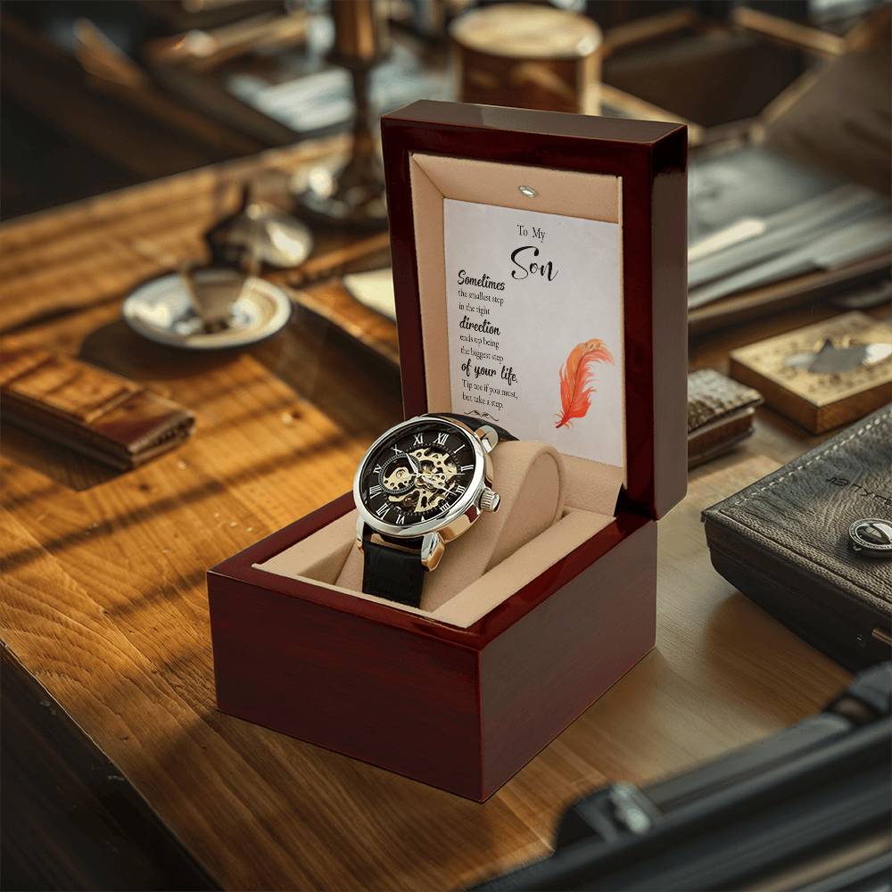 To My Son Openwork Watch