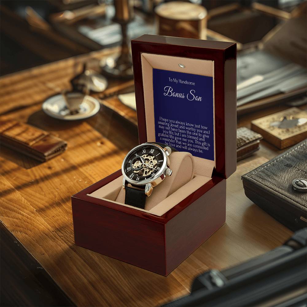 To My Handsome Bonus Son Openwork Watches