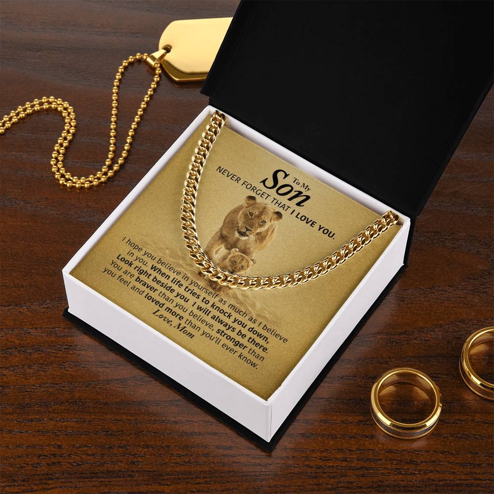 Perfect Gift For Son Cuban Link Chain