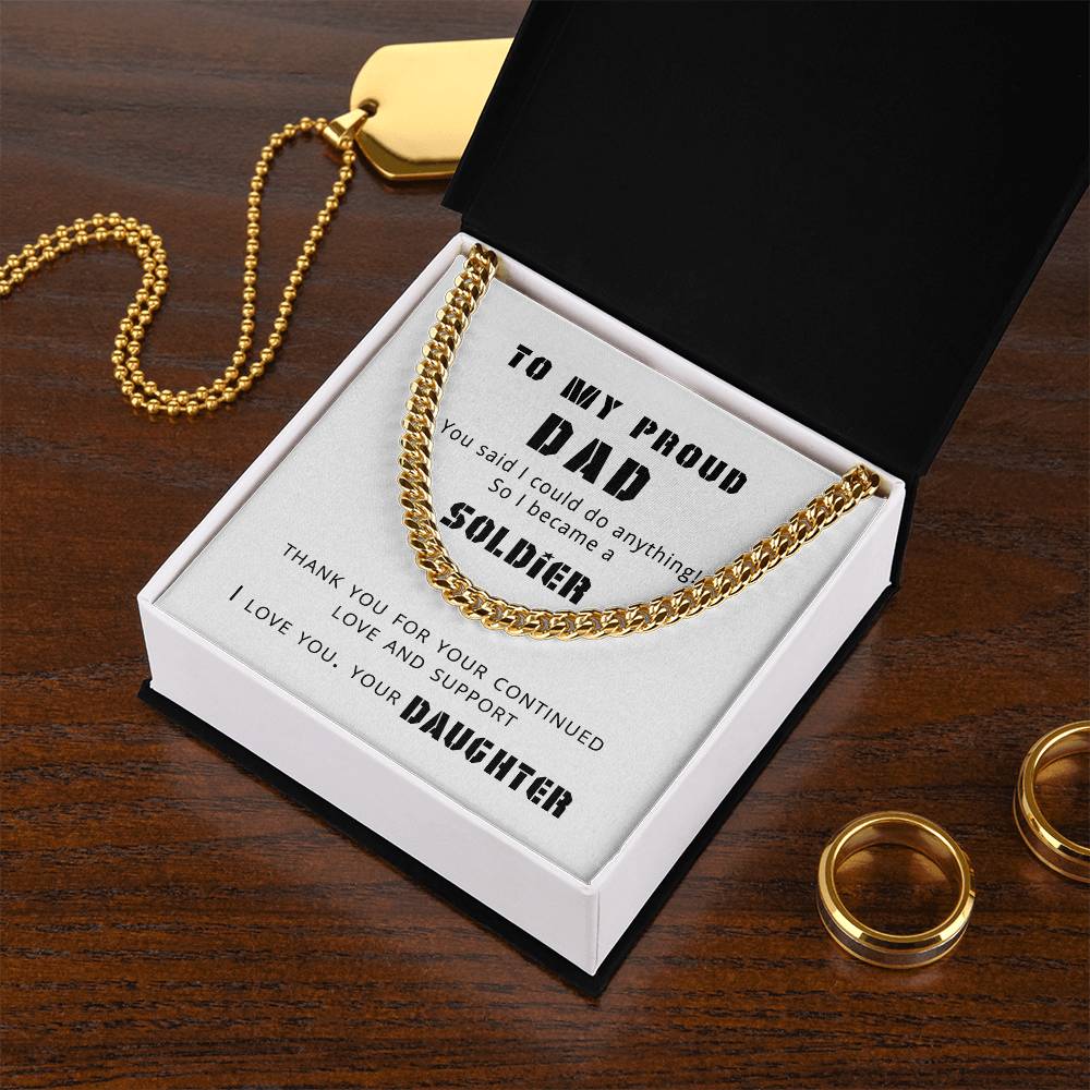 Proud Dad Cuban Link Chain