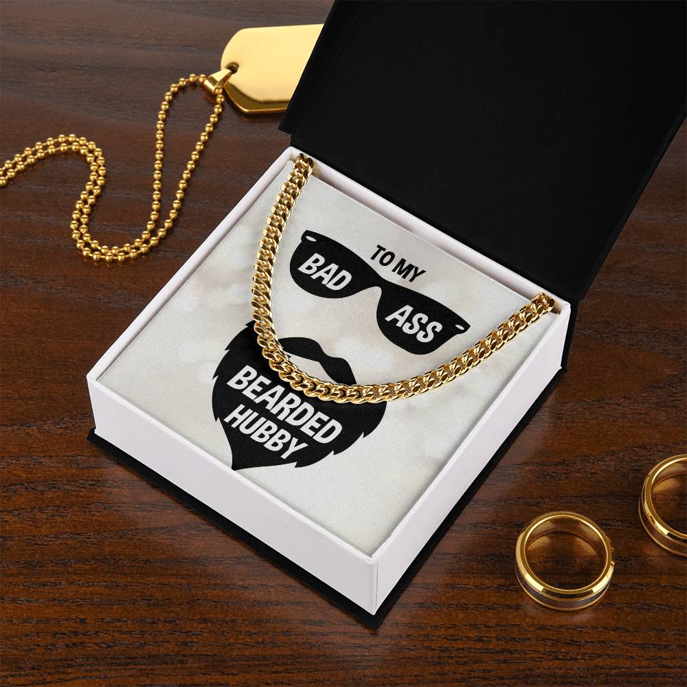 Cuban Link Chain Necklace - Gifts For Him Gifts For Bearded Hubby Birthday Anniversary