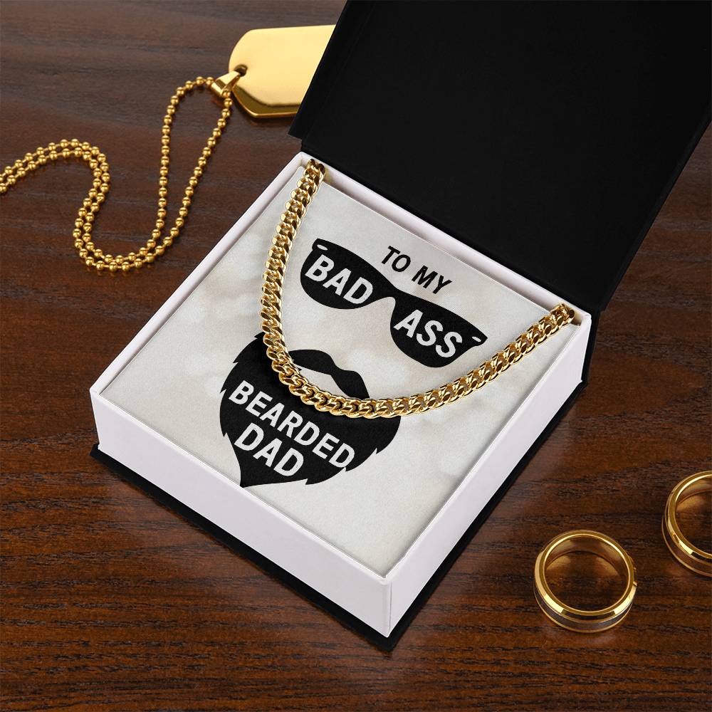 Bad Ass Dad Cuban Link Chain Necklace