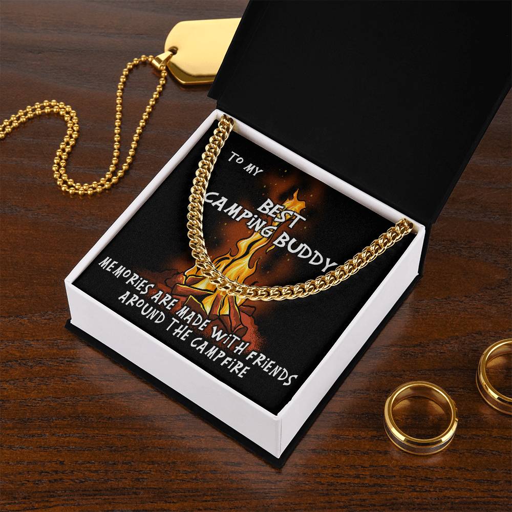 Camping Buddy Cuban Link Chain