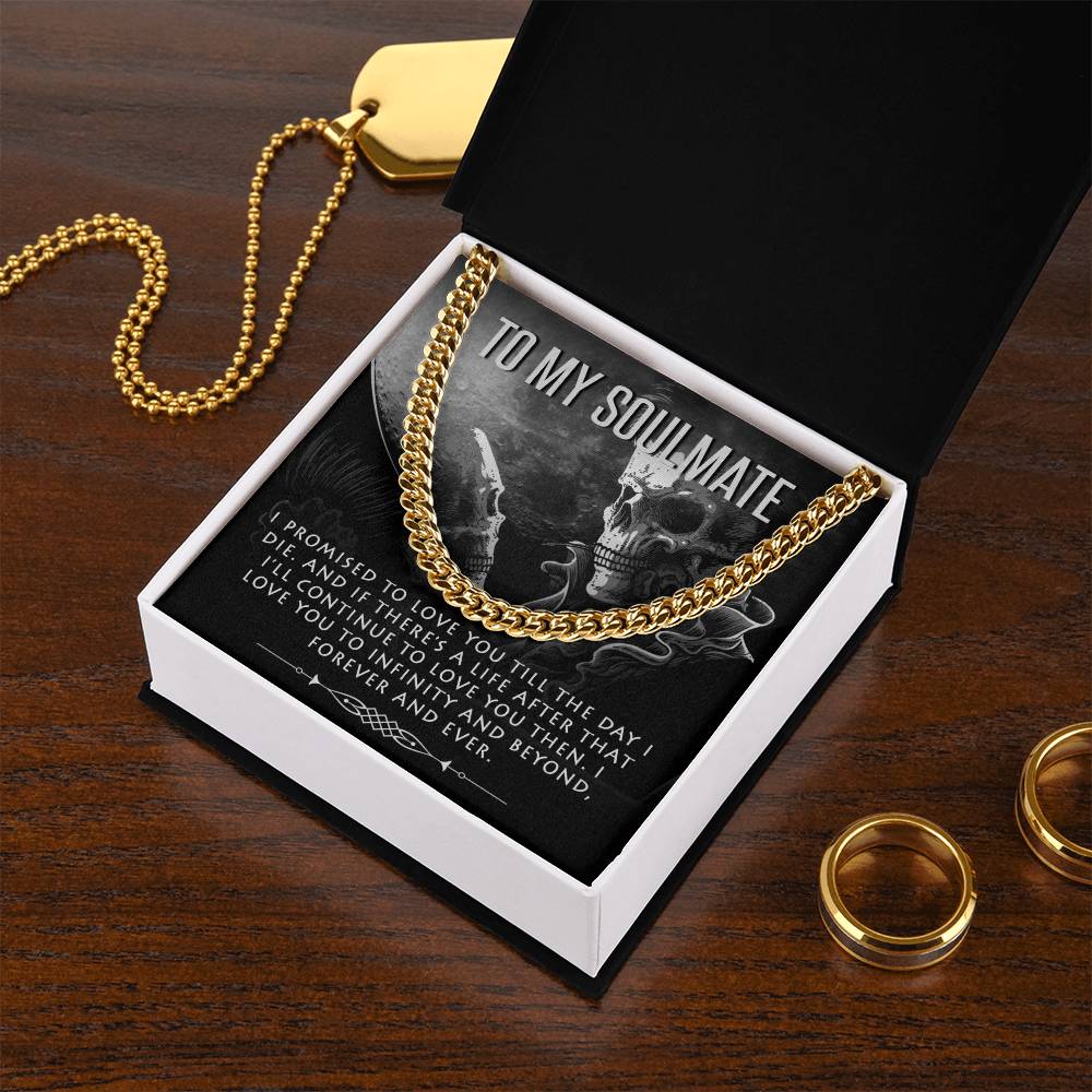 I Love You Till The Day I Die - Necklace Cuban Link Chain