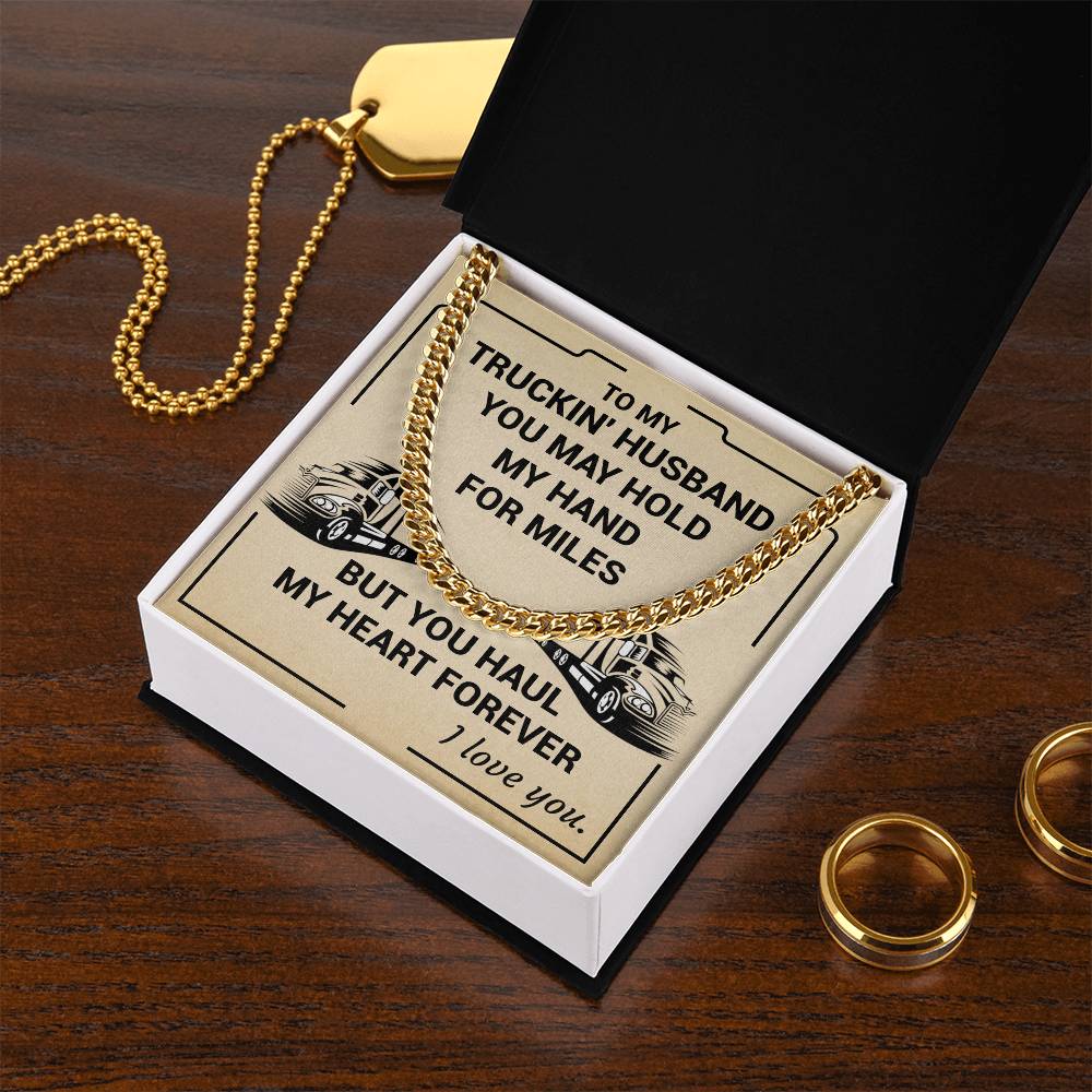 You Haul My Heart Forever Cuban Link Chain