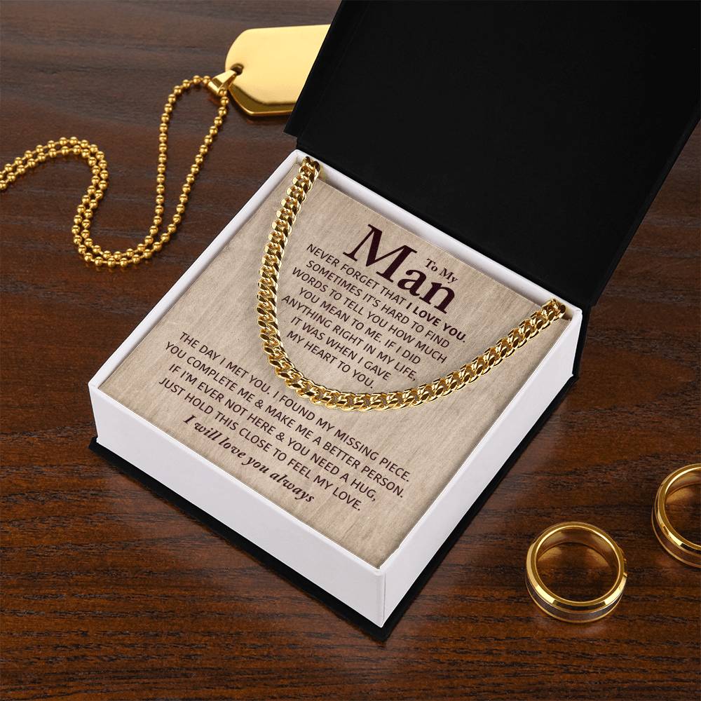 Perfect Gift For Man Cuban Link Chain