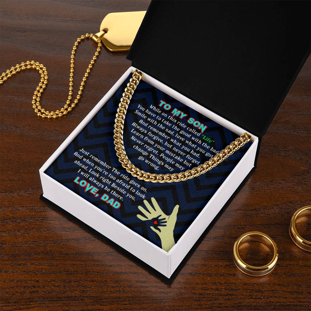 To My Son - Cuban Link Chain
