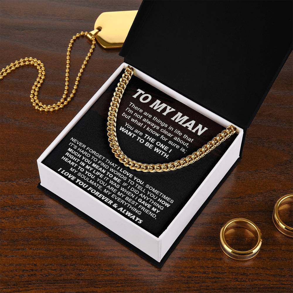 Gift For Your Man - My Best Friend - Cuban Cuban Link Chain