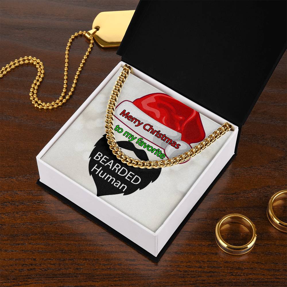 Favorite Bearded Human Cuban Link Chain