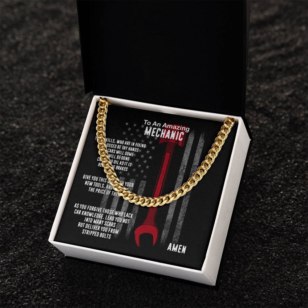 Mechanic Prayer Cuban Link Chain