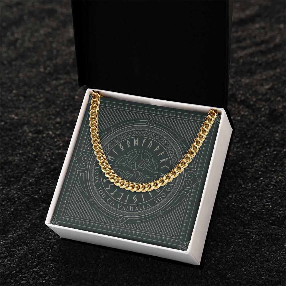 Gift For Boyfriend Husband Vikings Gift For Him Gift For Him Unique Cuban Link Chain