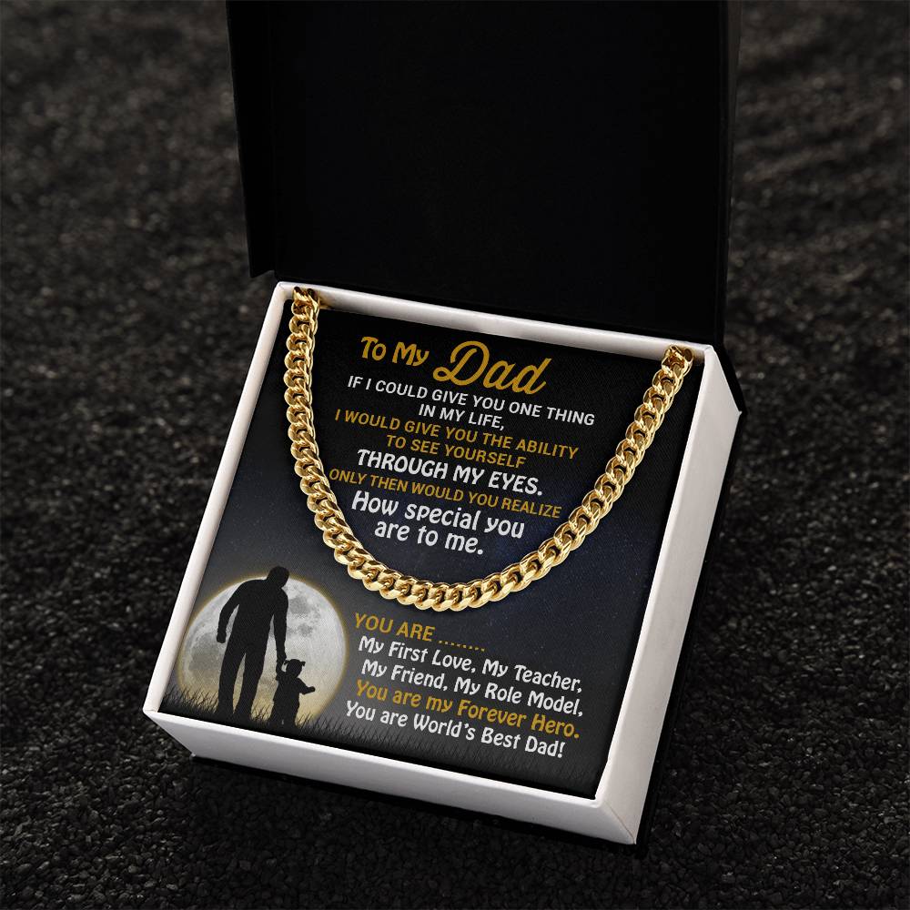 Best Father's Day Gift-Best Jewelry Gift For Dads-Cuban Link Chain Necklace For Dad