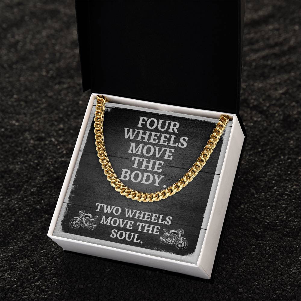 Cuban Chain Link Necklace For Men Motorcycle Enthusiast Gift Birthday Gift Necklace For Husband Boyfriend Son Cuban Link Chain