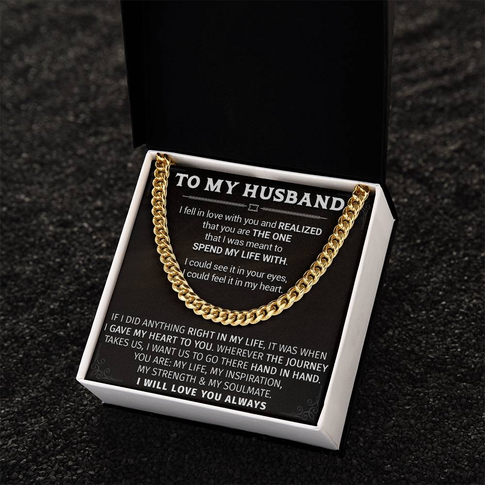 Gift For Husband - Hand In Hand - Cuban Link Cuban Link Chain