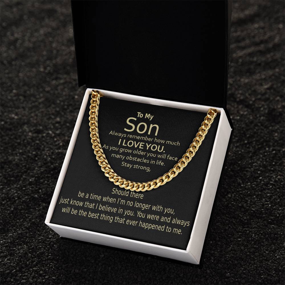 Cuban Link Chain For Son